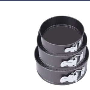 3 piece round cake mold set