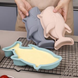 Dolphin shaped silicone mold
