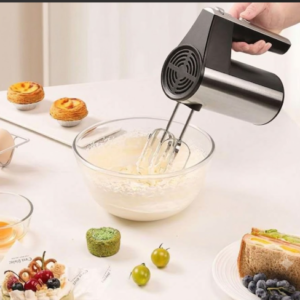 Black colored hand mixer